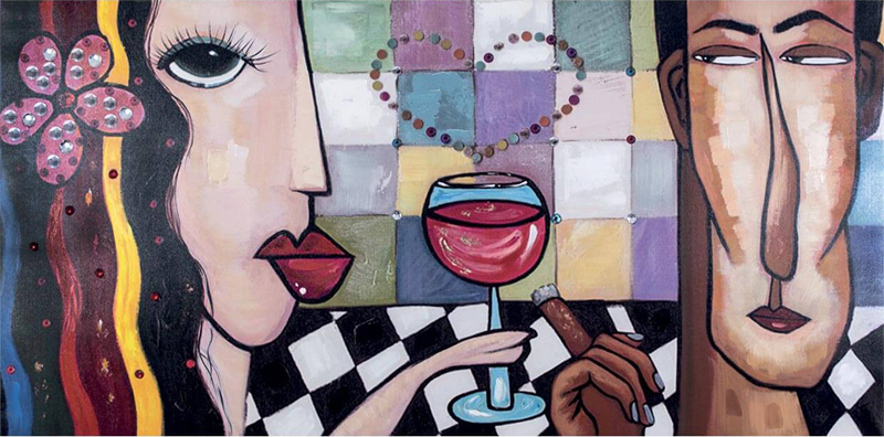 Anos amores e taças de vinho